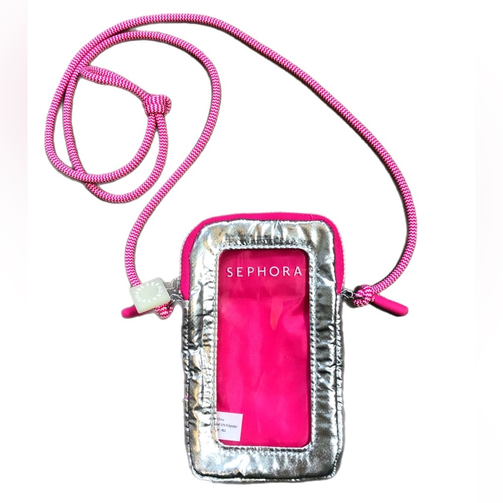 Sephora Puffy Water Resistant Phone/Makeup Pouch